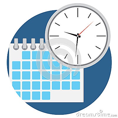 Business time icon vector Vector Illustration