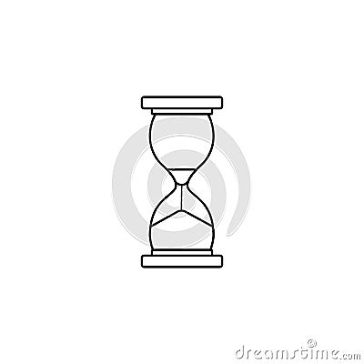 Business time management and deadline line icon Vector Illustration