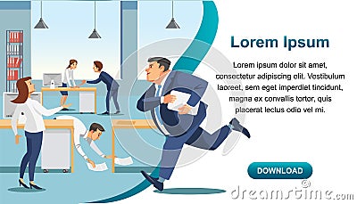 Business Time Management and Productivity Vector Vector Illustration