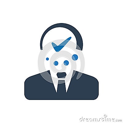 Business Time Planning Icon Vector Illustration