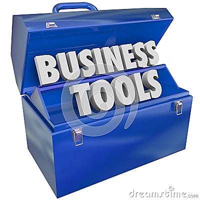 Business Tools Toolbox Management Resources Software Stock Photo