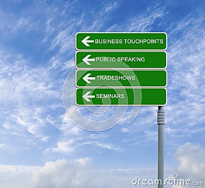 Business Touch Points Stock Photo