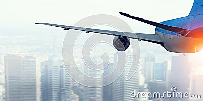 Business Travel concept . Mixed media Stock Photo
