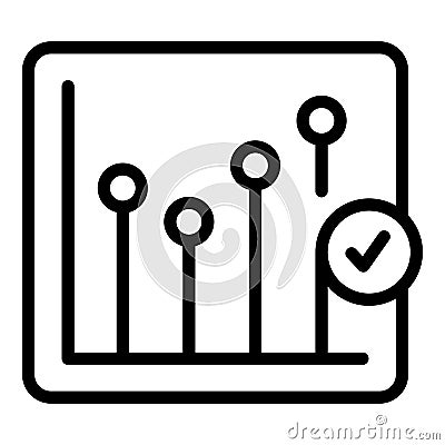 Business trend seo icon outline vector. Site web Vector Illustration