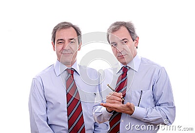 Business twins Stock Photo