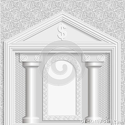 Business vector background, business greetings, background building Vector Illustration