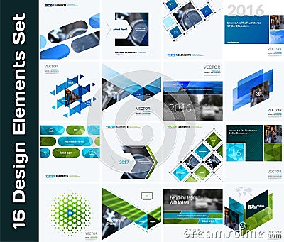 Business vector design elements for graphic layout. Modern abstr Vector Illustration