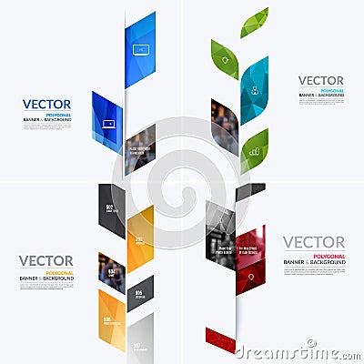 Business vector design elements for graphic layout. Modern abstr Vector Illustration