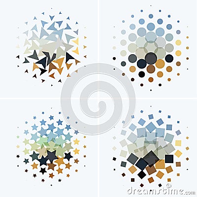 Business vector design elements for graphic layout. Modern abstr Vector Illustration