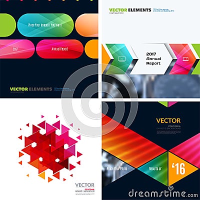 Business vector design elements for graphic layout. Modern abstr Vector Illustration