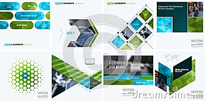 Business vector design elements for graphic layout. Modern abstr Vector Illustration