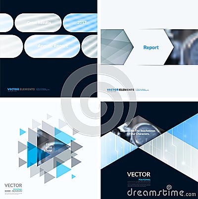 Business vector design elements for graphic layout. Modern abstr Vector Illustration