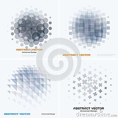 Business vector design elements for graphic layout. Modern abstr Vector Illustration