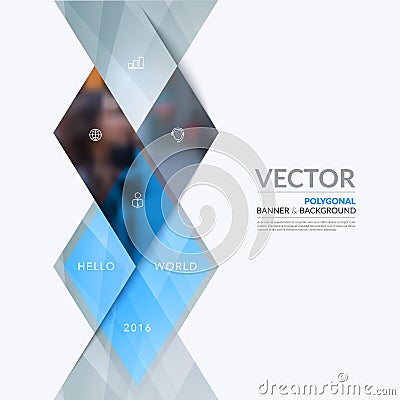 Business vector design elements for graphic layout. Modern abstr Vector Illustration