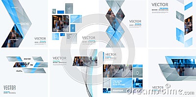 Business vector design elements for graphic layout. Modern abstr Vector Illustration