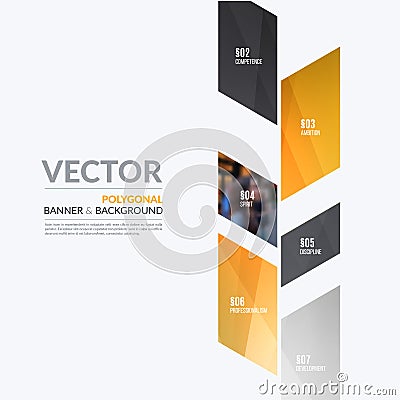 Business vector design elements for graphic layout. Modern abstr Vector Illustration