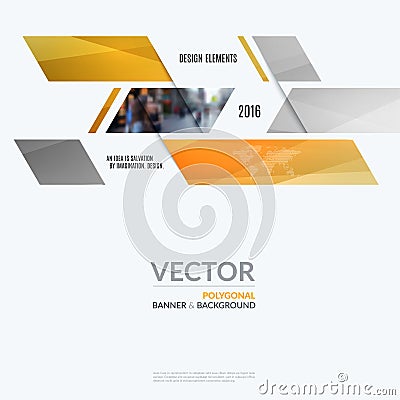 Business vector design elements for graphic layout. Modern abstr Vector Illustration