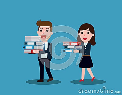 Business Vector flat cartoon design. banner background concept Vector Illustration