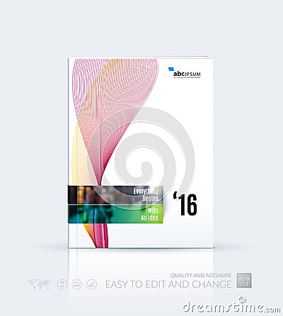 Business vector template. Brochure layout, cover modern design a Vector Illustration