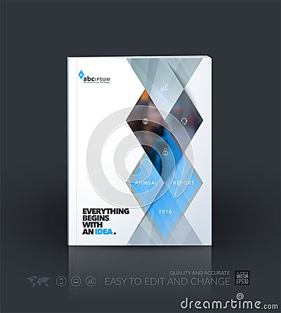 Business vector template. Brochure layout, cover modern design a Vector Illustration