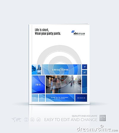 Business vector template. Brochure layout, cover modern design a Vector Illustration