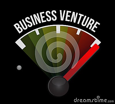 business venture speedometer sign concept Stock Photo