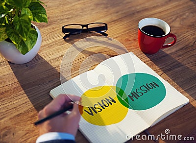 Business Vision Mission Graphic Concept Stock Photo