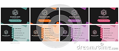 Business Visiting Card Templates Design Vector Illustration