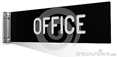 Business wall corridor Office sign Stock Photo