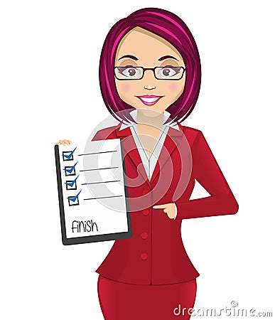 Business Woman Vector Illustration