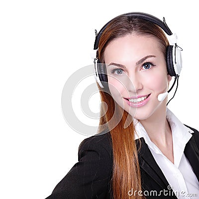 Business Woman customer service worker Stock Photo