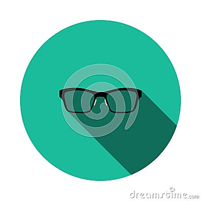 Business Woman Glasses Icon Vector Illustration