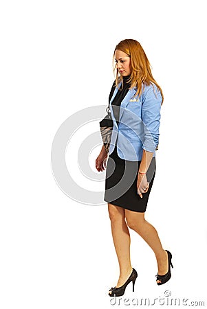 Business woman going to work Stock Photo