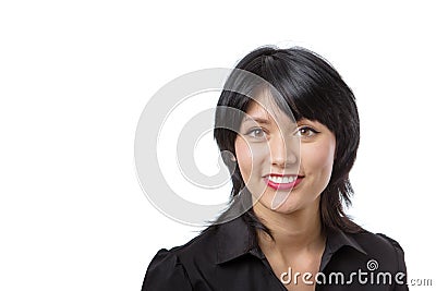 Business woman head shot Stock Photo