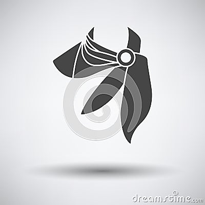 Business Woman Neck Scarf Icon Vector Illustration