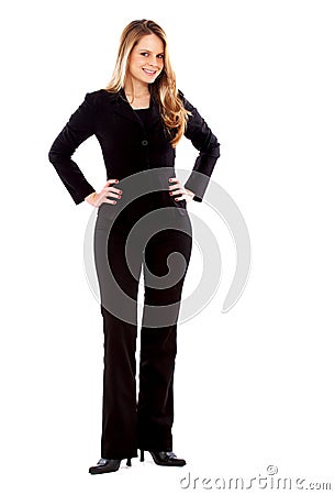 Business Woman Standing Up Royalty Free Stock Images - Image: 4867579