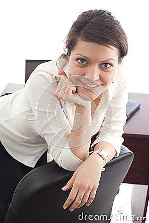 Business woman working portrait Stock Photo