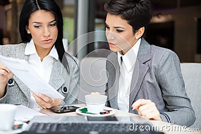 Business women in meeting Stock Photo