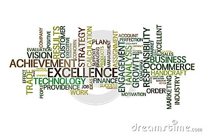 Business word cloud Stock Photo