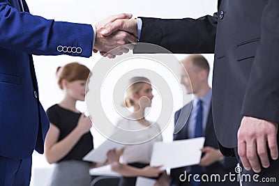 Business with you is a pleasure Stock Photo