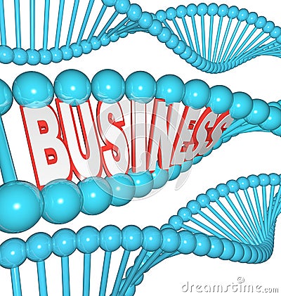 Business is in Your DNA Inherited Drive to Succeed Stock Photo