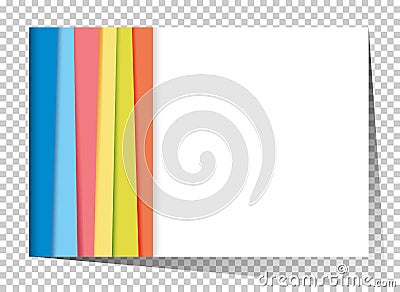 Businesscard template with rainbow in background Vector Illustration