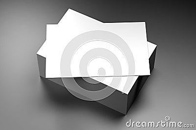 Businesscard 55x85mm mockup - 3D rendering Stock Photo