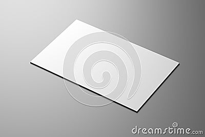 Businesscard 55x85mm mockup - 3D rendering Stock Photo