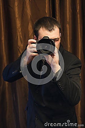 Businesslike Photographer Stock Photo