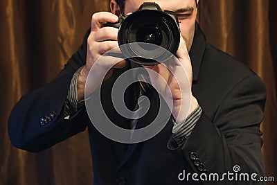 Businesslike Photographer Stock Photo