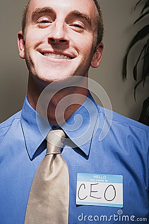 Businessman achieving success Stock Photo