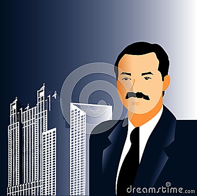 Businessman Background Vector Illustration