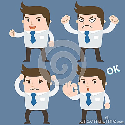 BusinessMan Body Vector Illustration