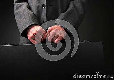 Businessman briefcase Stock Photo